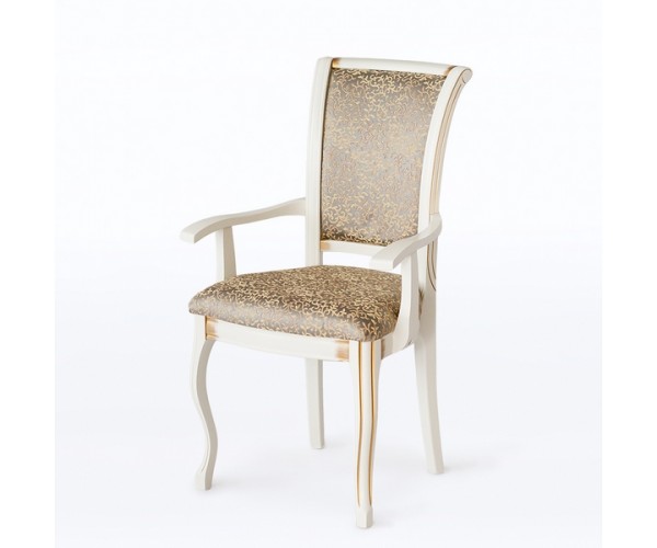 Кресло деревянное "Венеция М11" (эмаль, патина)